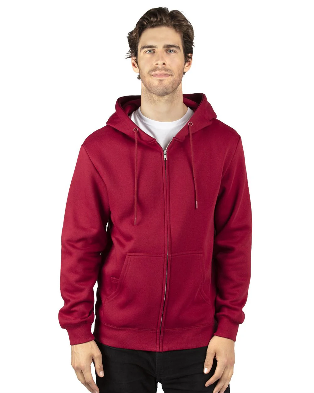 Threadfast Apparel-320Z-Fleece Full-Zip Hooded Sweatshirt - Image 4