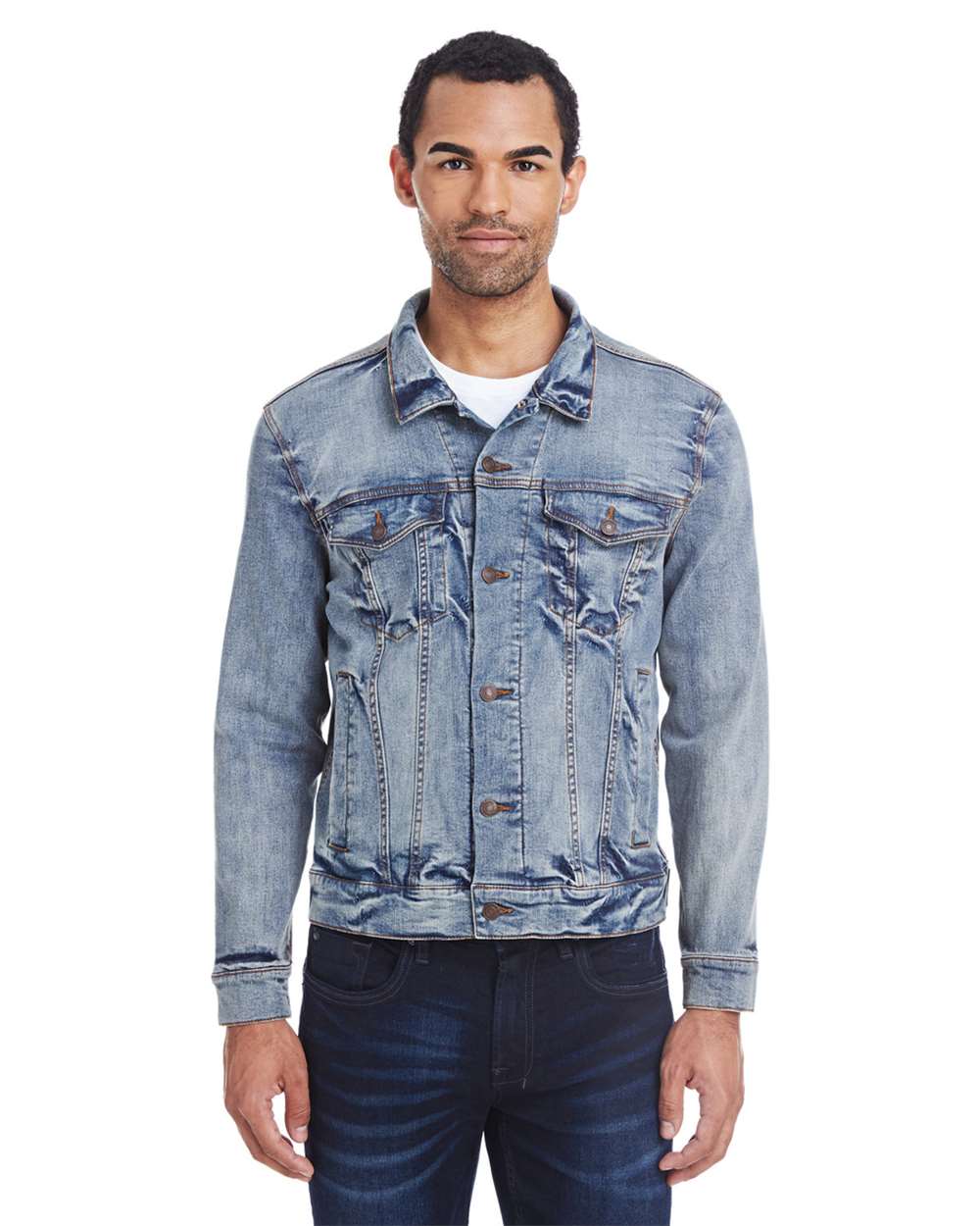 Threadfast Apparel-370J-Denim Jacket - Image 8