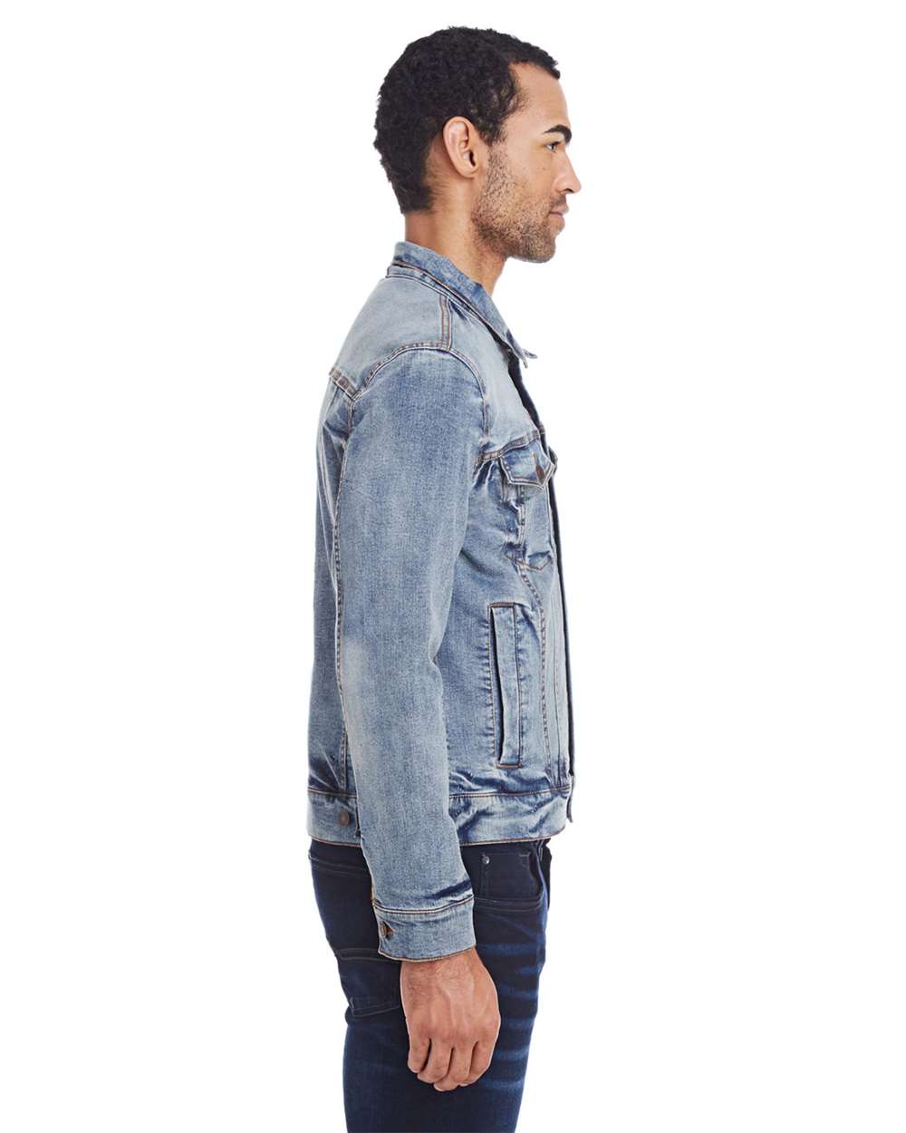 Threadfast Apparel-370J-Denim Jacket - Image 9