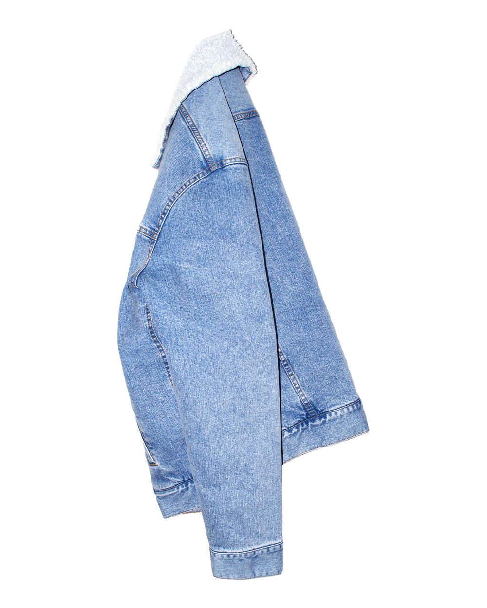 Threadfast Apparel-372J-Sherpa-Lined Denim Jacket - Image 11