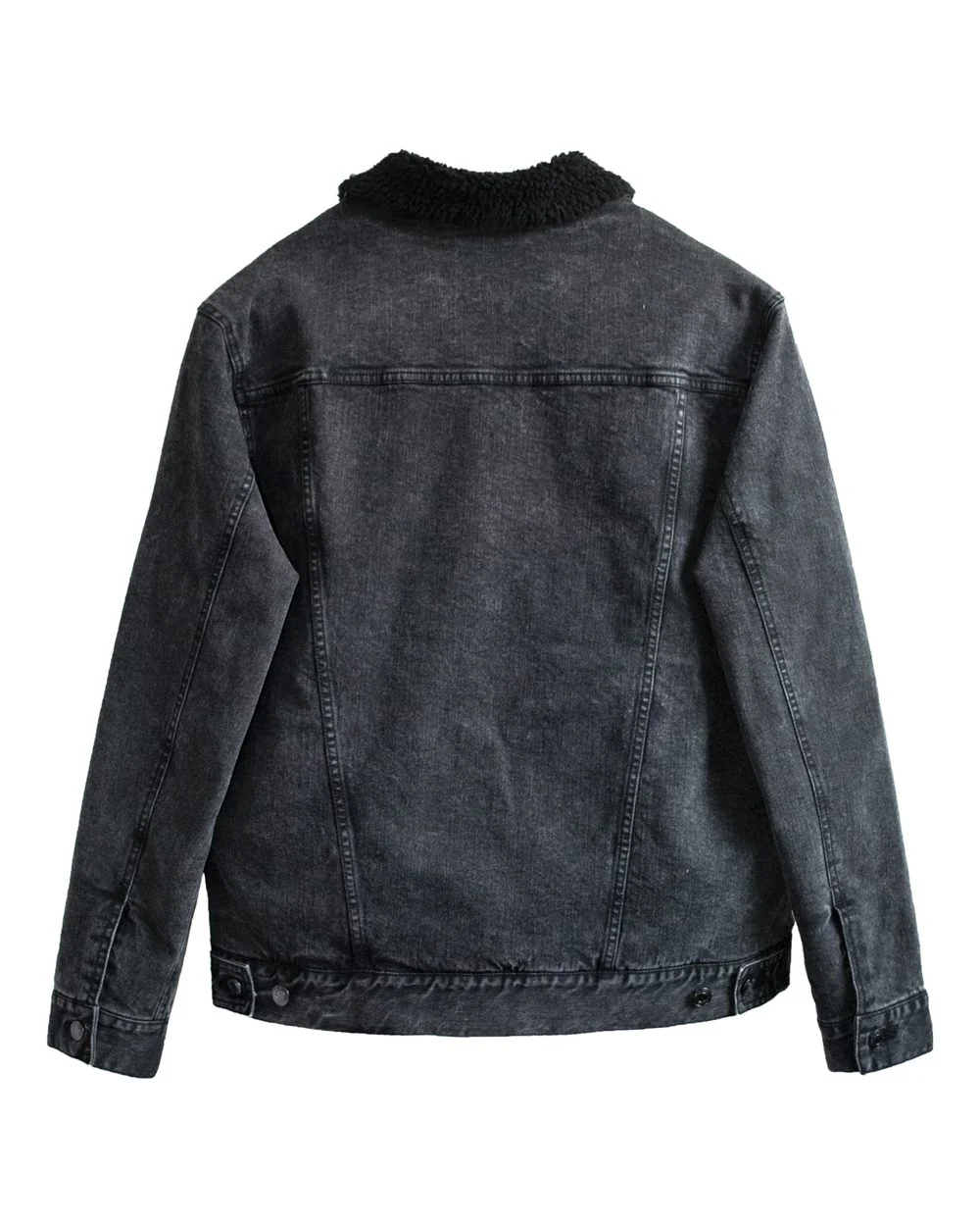 Threadfast Apparel-372J-Sherpa-Lined Denim Jacket - Image 5