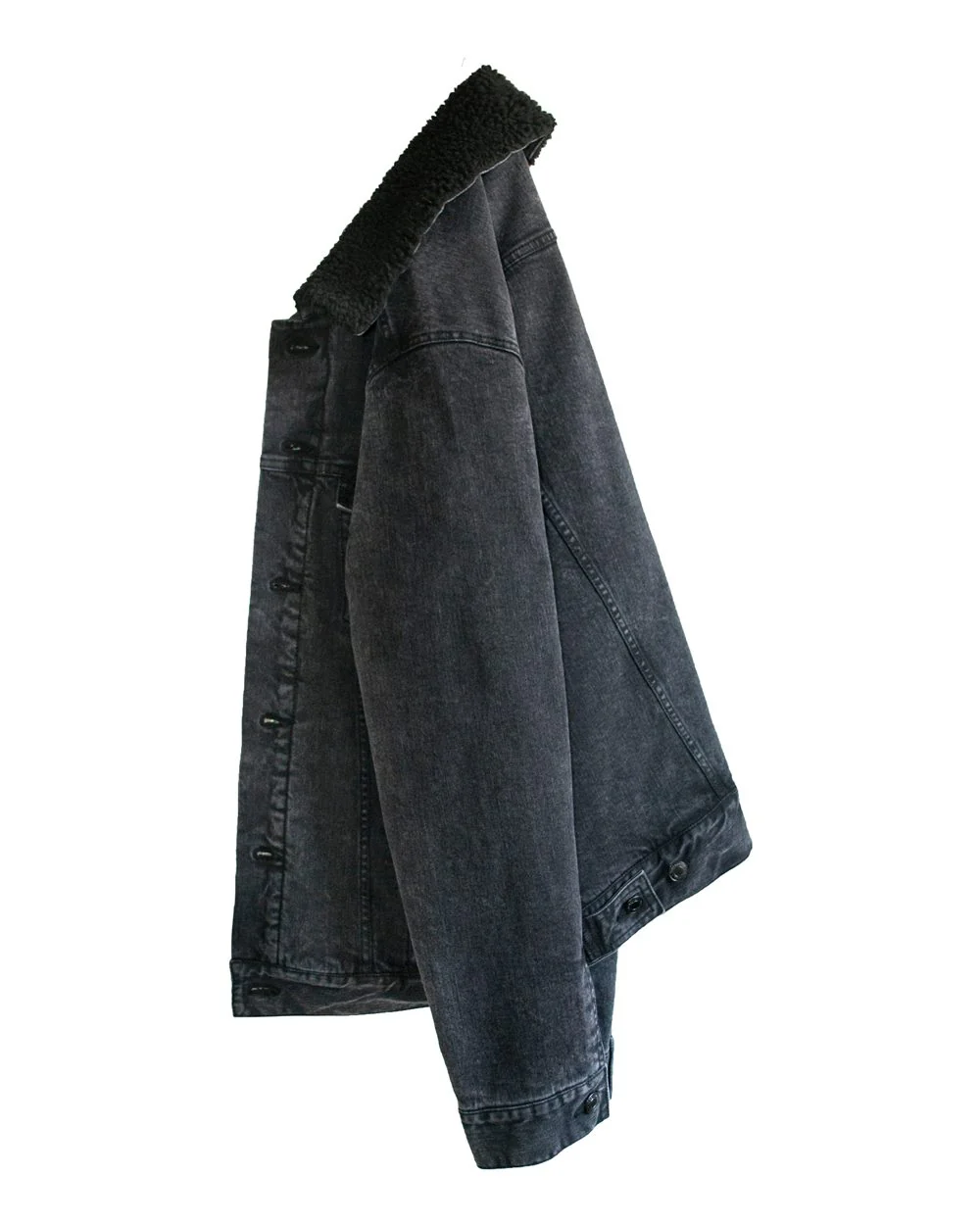 Threadfast Apparel-372J-Sherpa-Lined Denim Jacket - Image 6