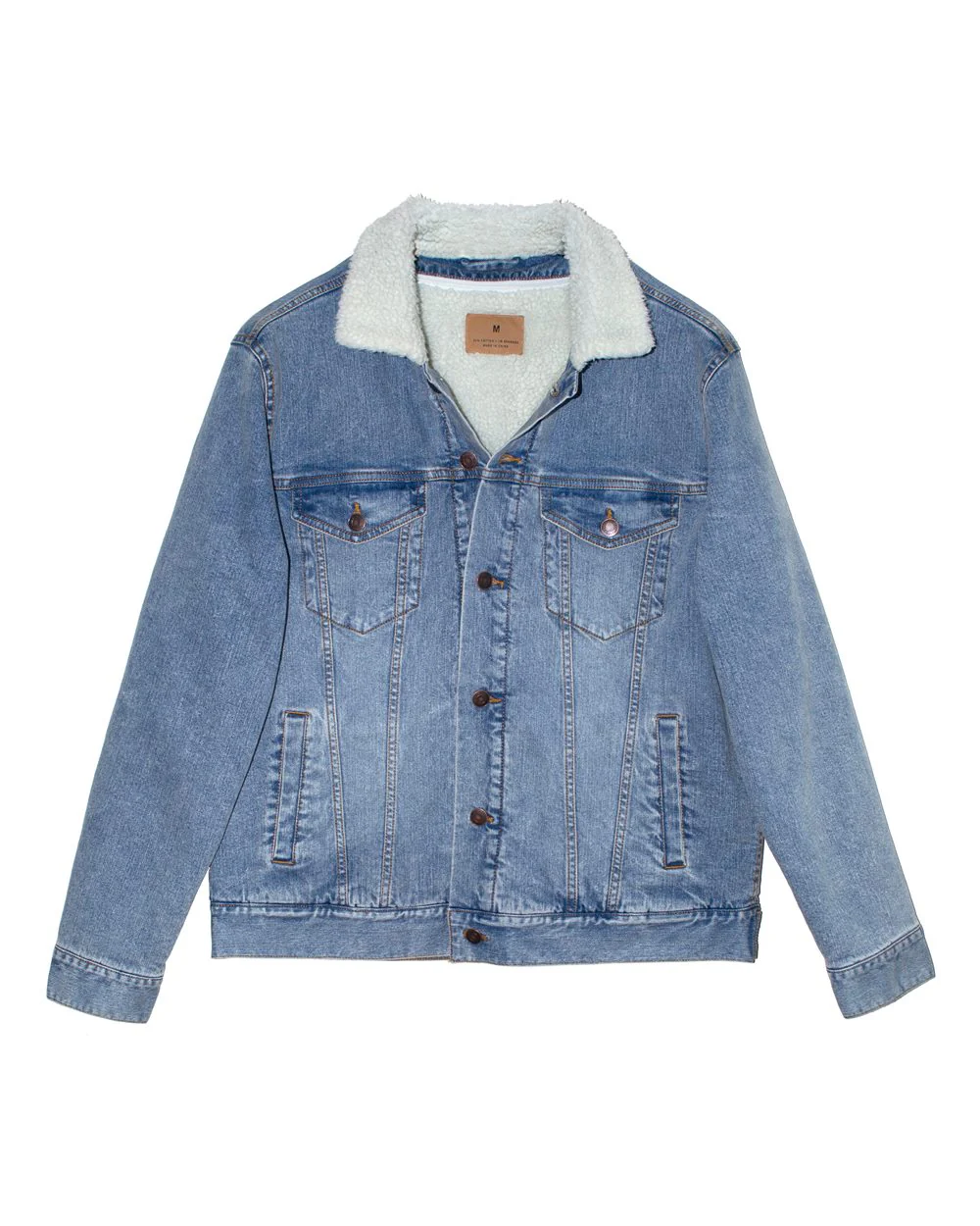 Threadfast Apparel-372J-Sherpa-Lined Denim Jacket - Image 7