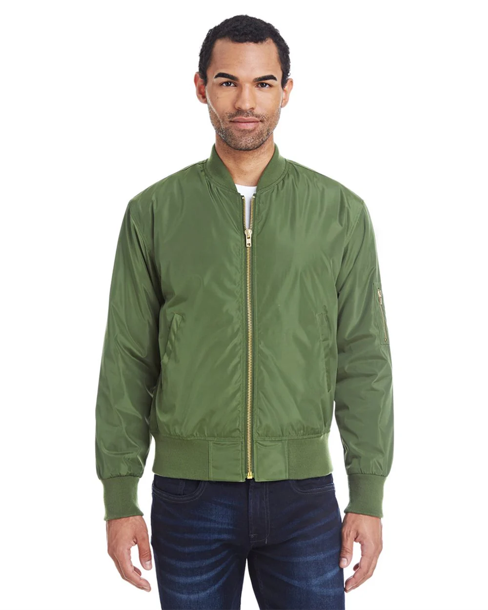Threadfast Apparel-395J-Bomber Jacket - Image 3