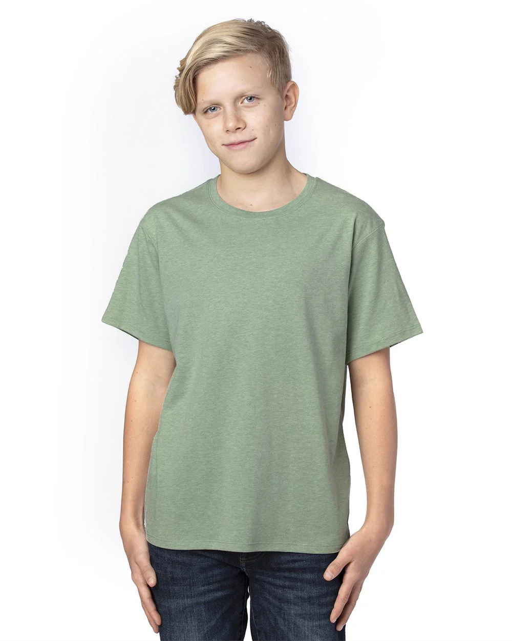 Threadfast Apparel-600A-Youth Ultimate CVC T-Shirt - Image 3