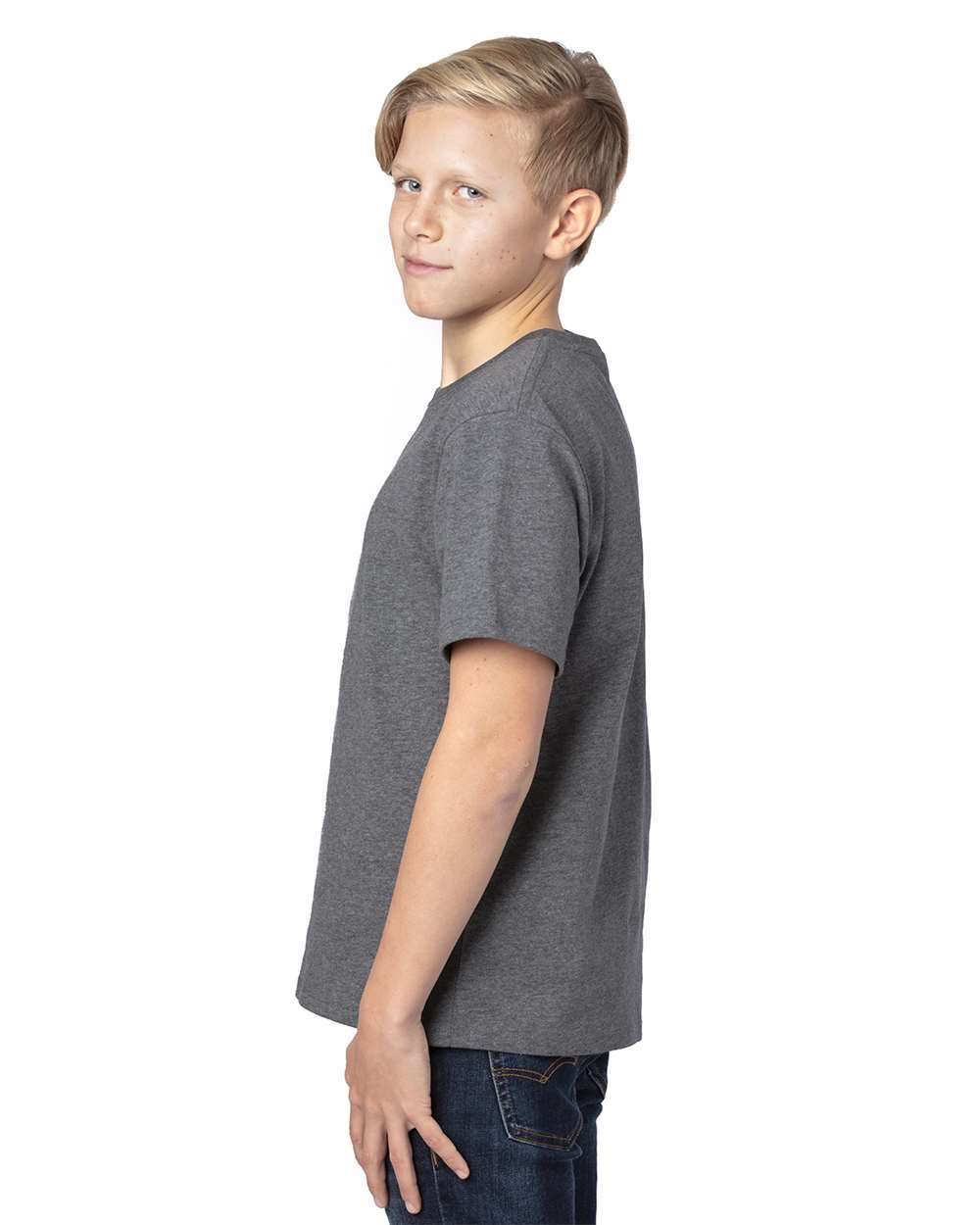 Threadfast Apparel-600A-Youth Ultimate CVC T-Shirt - Image 8