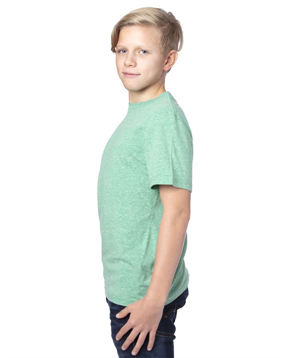 Threadfast Apparel-602A-Youth Triblend T-Shirt - Image 5