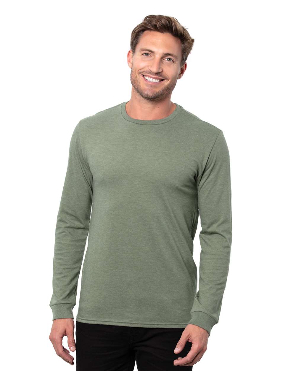 Threadfast Apparel-T3001-Epic CVC Long Sleeve T-Shirt - Image 4