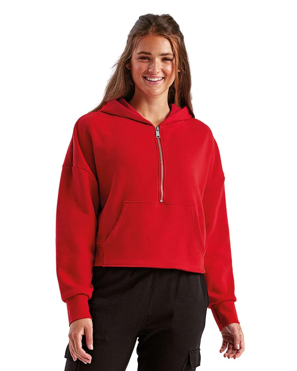 TriDri-TD077-Women's Alice Half-Zip Hooded Sweatshirt - Image 11