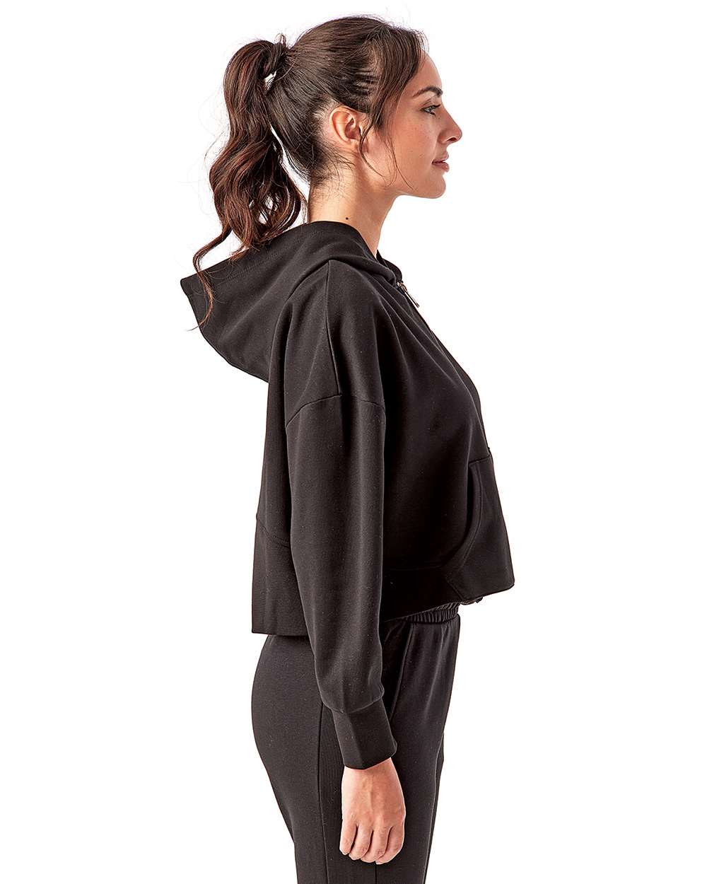 TriDri-TD077-Women's Alice Half-Zip Hooded Sweatshirt - Image 3