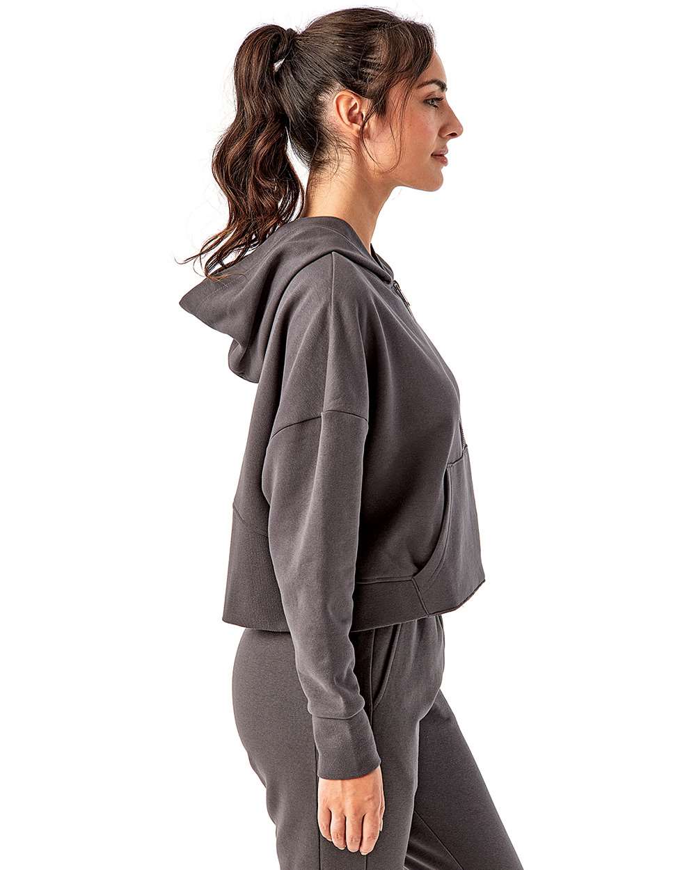 TriDri-TD077-Women's Alice Half-Zip Hooded Sweatshirt - Image 8