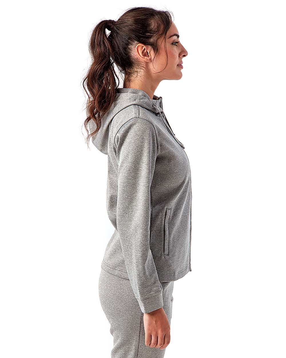 TriDri-TD498-Womens Spun Dyed Full-Zip Hooded Sweatshirt - Image 8
