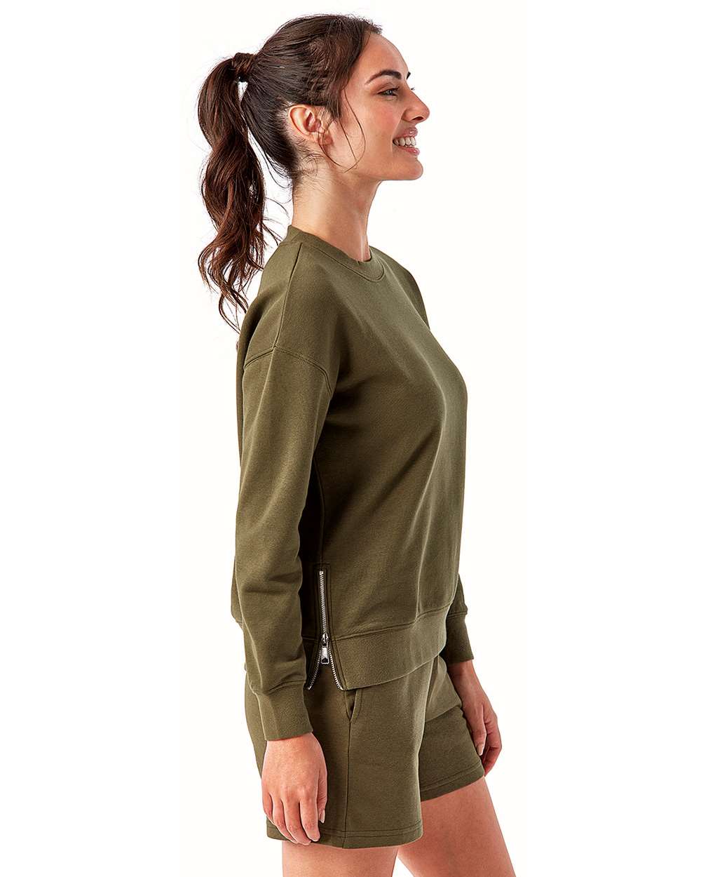 TriDri-TD600-Women's Billie Side-Zip Sweatshirt - Image 24