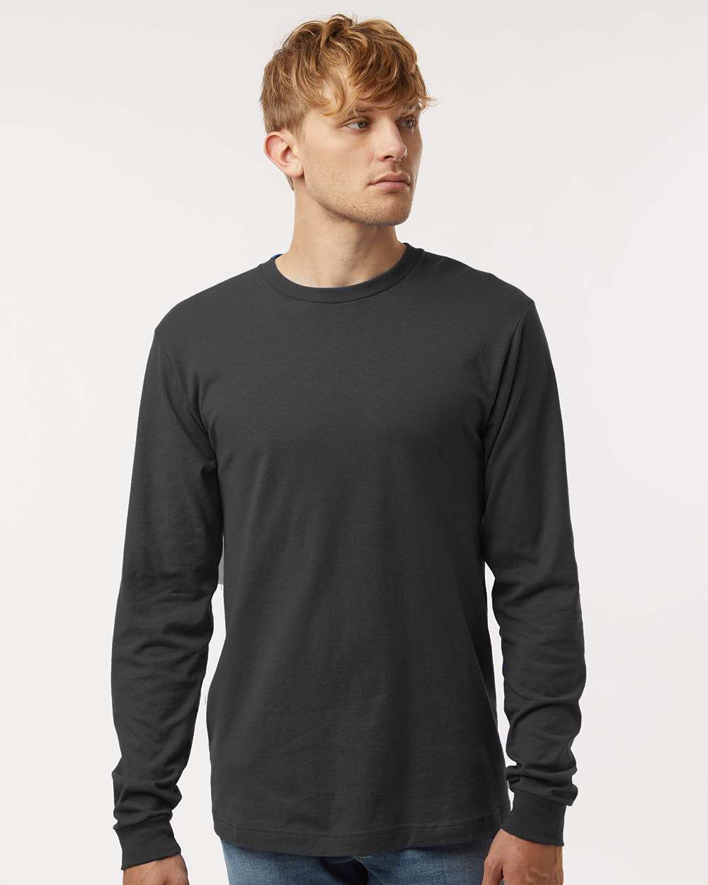 Tultex-202LS-Fine Jersey Long Sleeve T-Shirt - Image 11