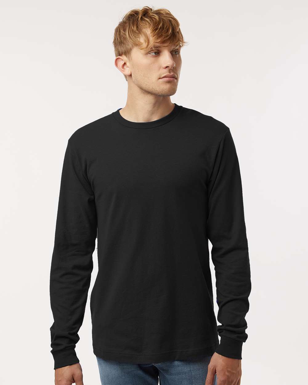 Tultex-202LS-Fine Jersey Long Sleeve T-Shirt - Image 4