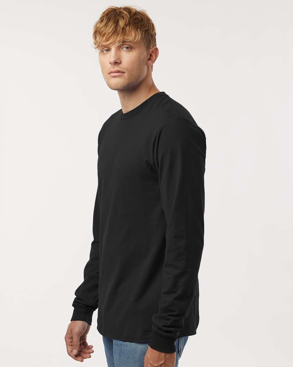Tultex-202LS-Fine Jersey Long Sleeve T-Shirt - Image 5