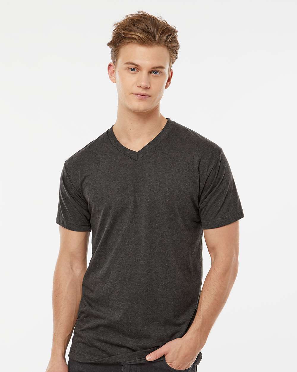 Tultex-207-Poly-Rich V-Neck T-Shirt - Image 23