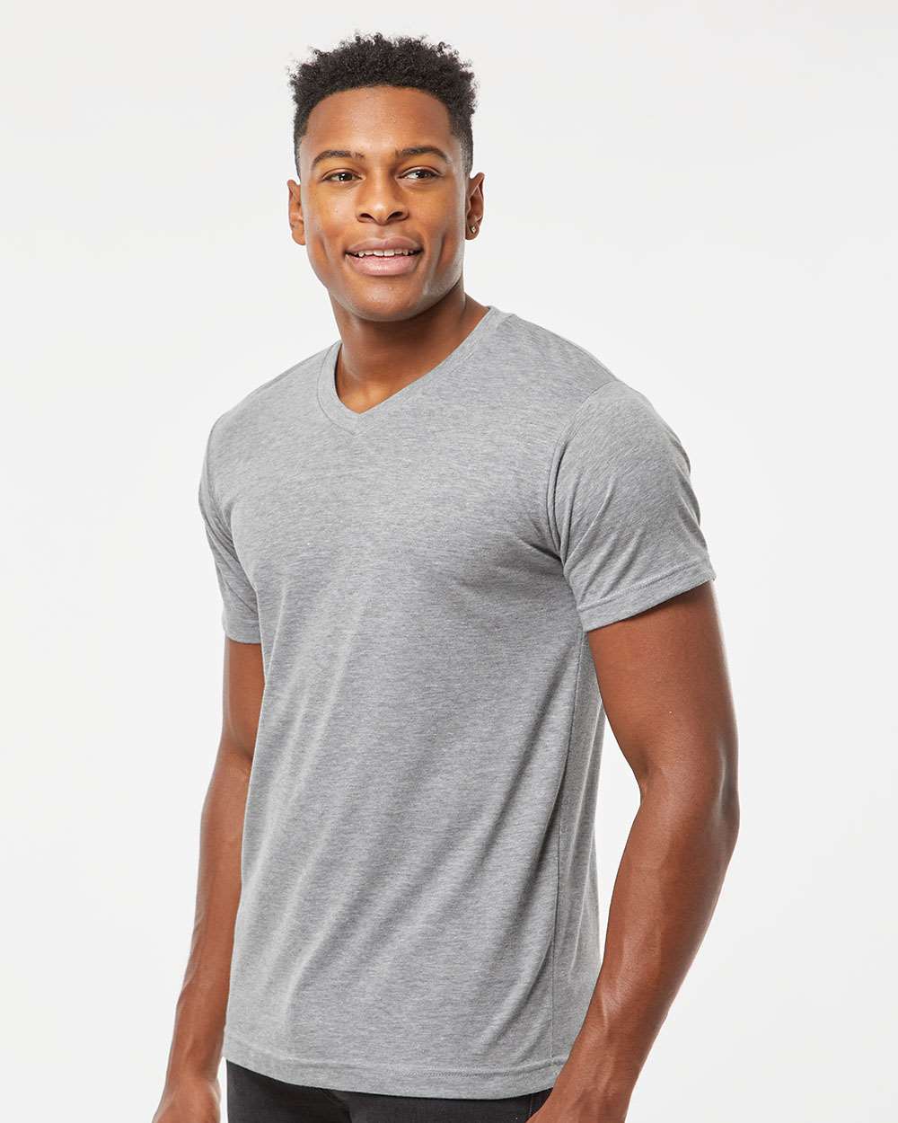 Tultex-207-Poly-Rich V-Neck T-Shirt - Image 30