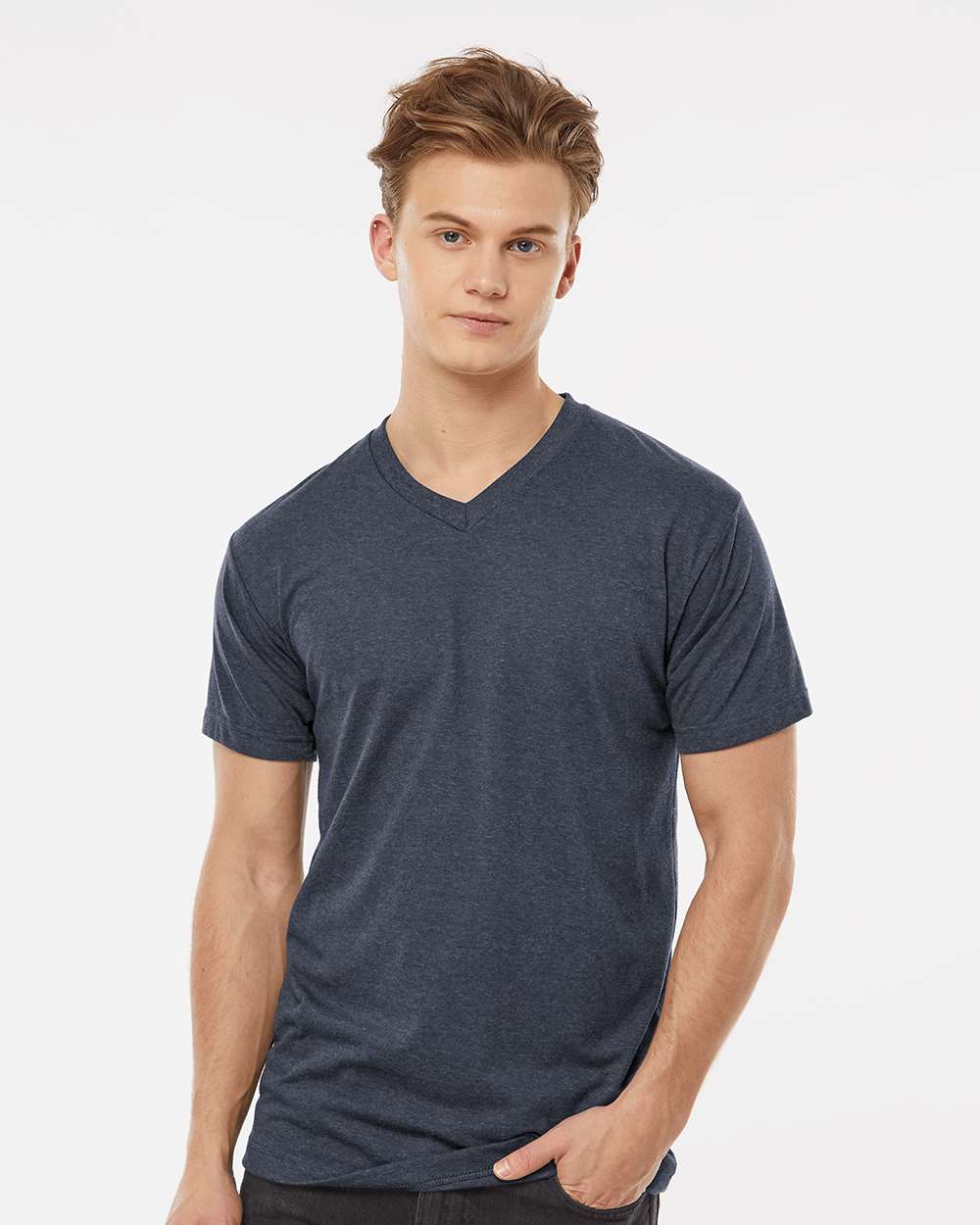 Tultex-207-Poly-Rich V-Neck T-Shirt - Image 35