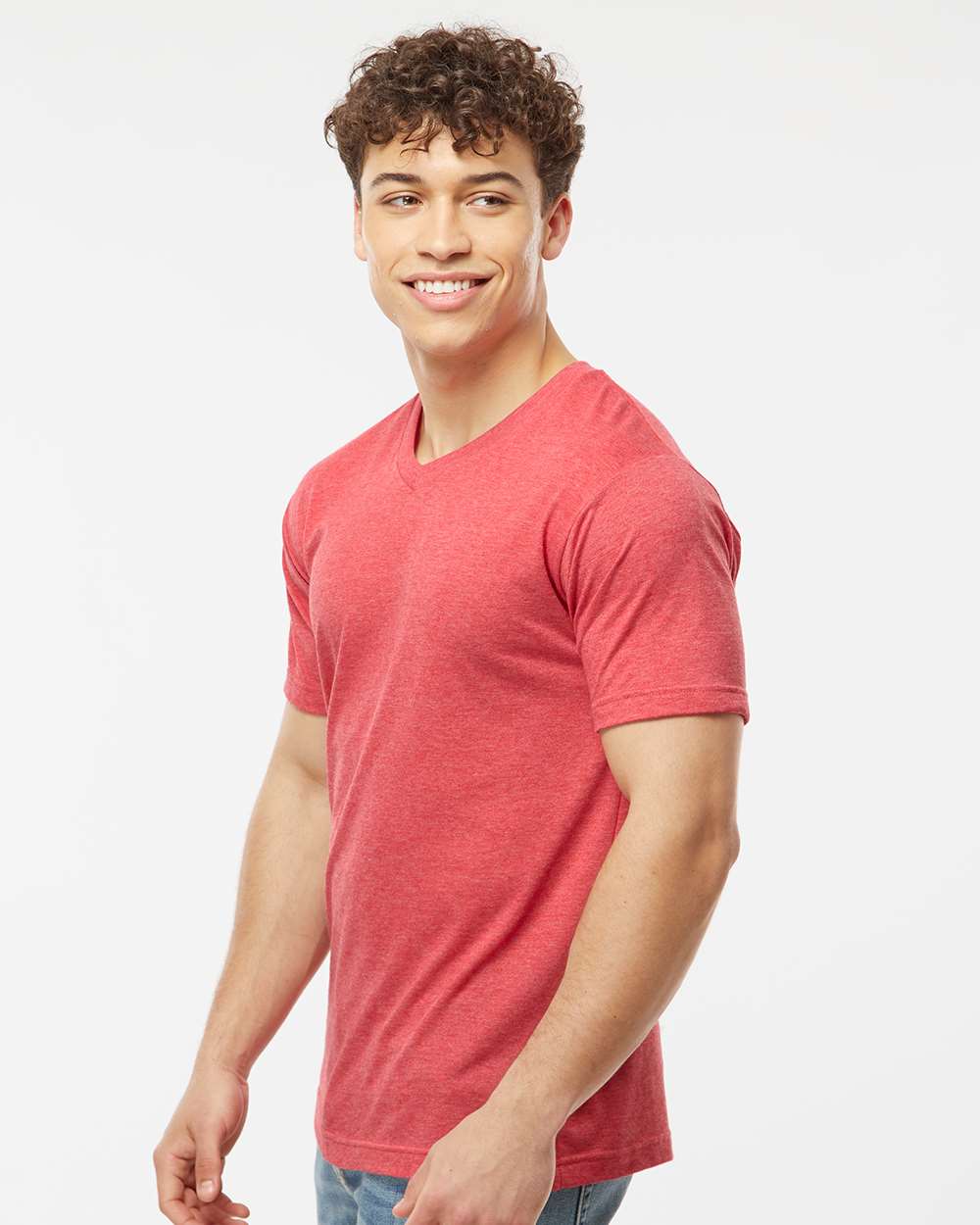 Tultex-207-Poly-Rich V-Neck T-Shirt - Image 42