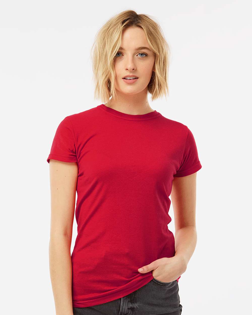 Tultex-213-Women's Fine Jersey Slim Fit T-Shirt - Image 115