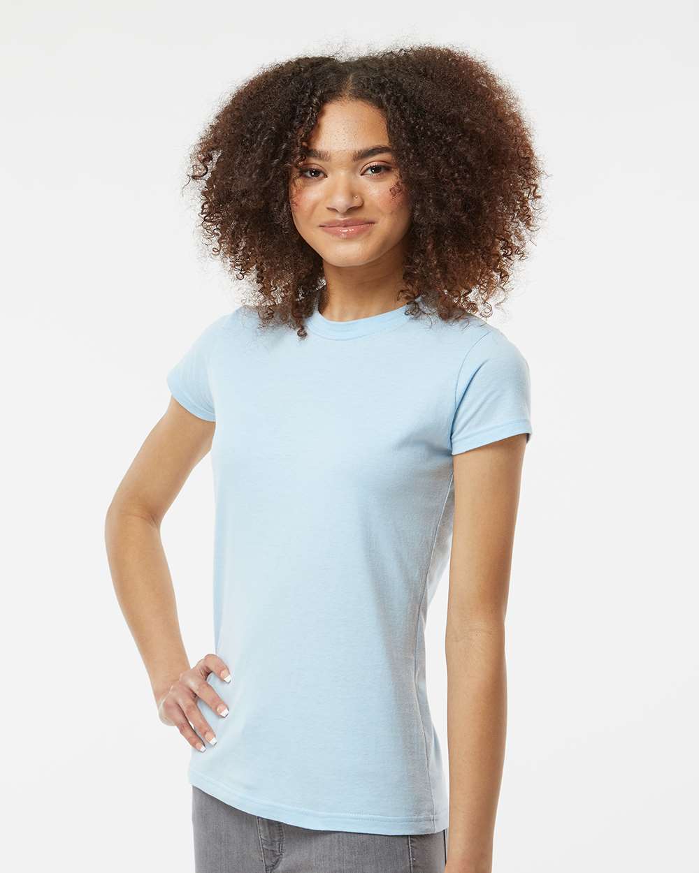 Tultex-213-Women's Fine Jersey Slim Fit T-Shirt - Image 12