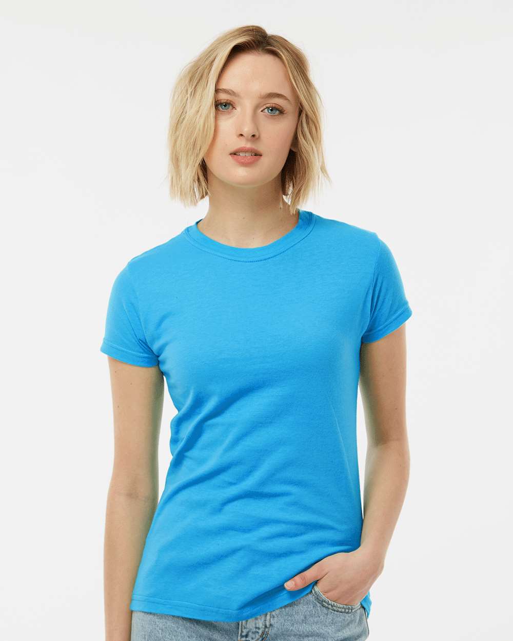 Tultex-213-Women's Fine Jersey Slim Fit T-Shirt - Image 147