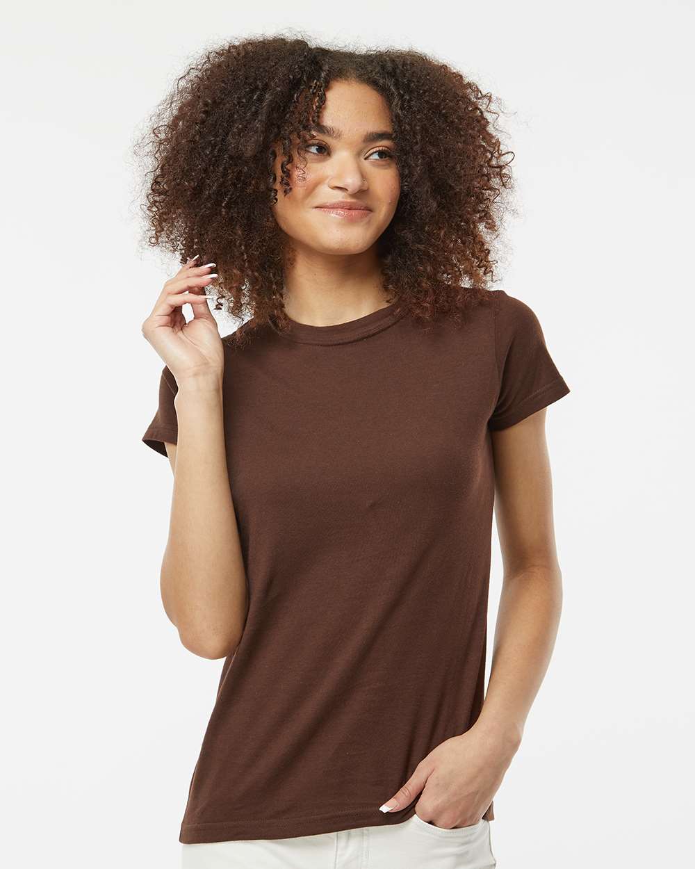 Tultex-213-Women's Fine Jersey Slim Fit T-Shirt - Image 23
