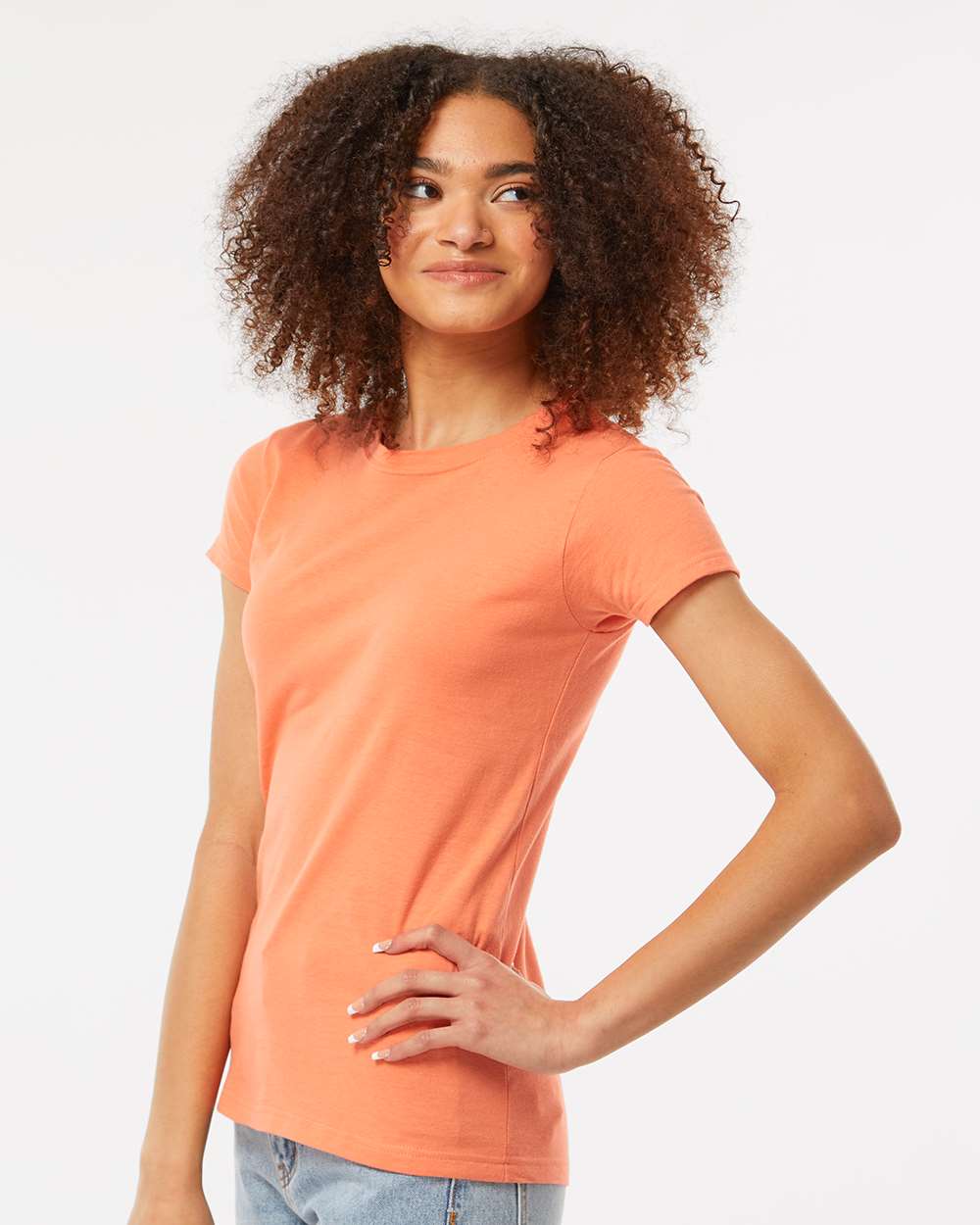 Tultex-213-Women's Fine Jersey Slim Fit T-Shirt - Image 42