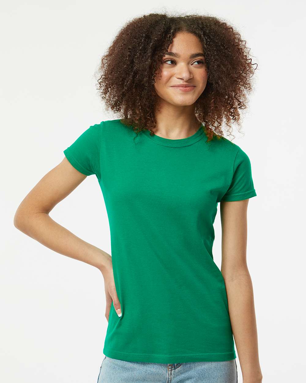 Tultex-213-Women's Fine Jersey Slim Fit T-Shirt - Image 65