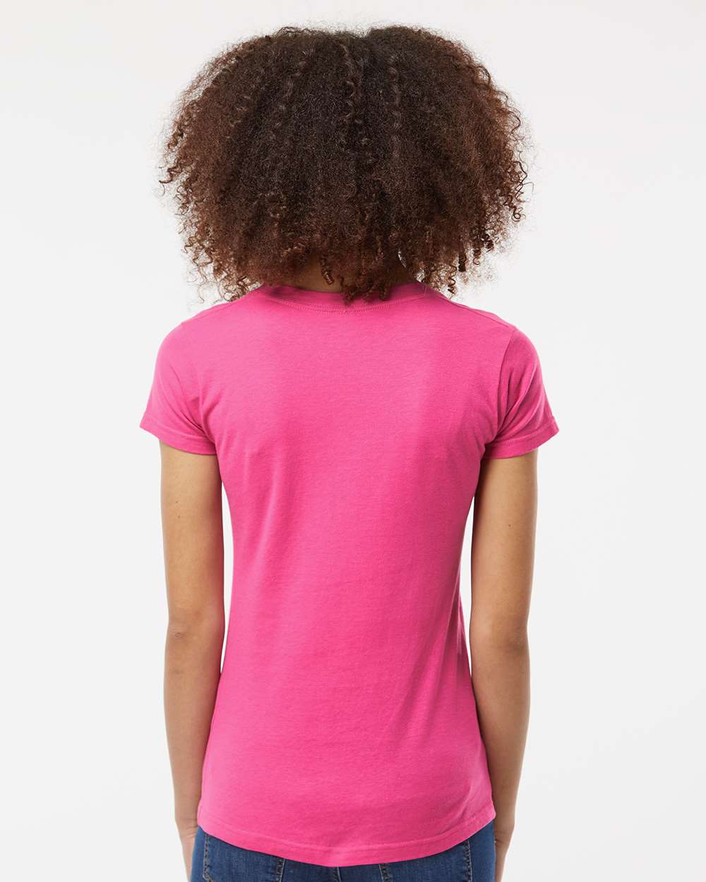 Tultex-214-Women's Fine Jersey V-Neck T-Shirt - Image 19