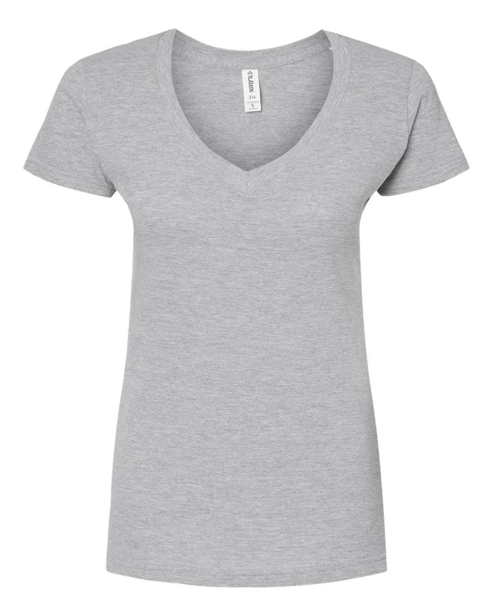 Tultex-214-Women's Fine Jersey V-Neck T-Shirt - Image 20