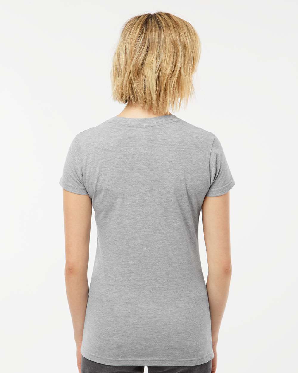 Tultex-214-Women's Fine Jersey V-Neck T-Shirt - Image 25