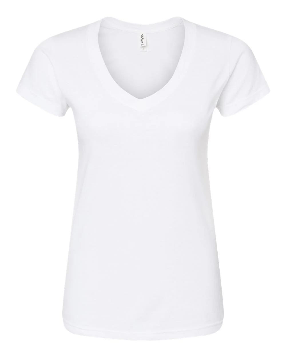 Tultex-214-Women's Fine Jersey V-Neck T-Shirt - Image 26