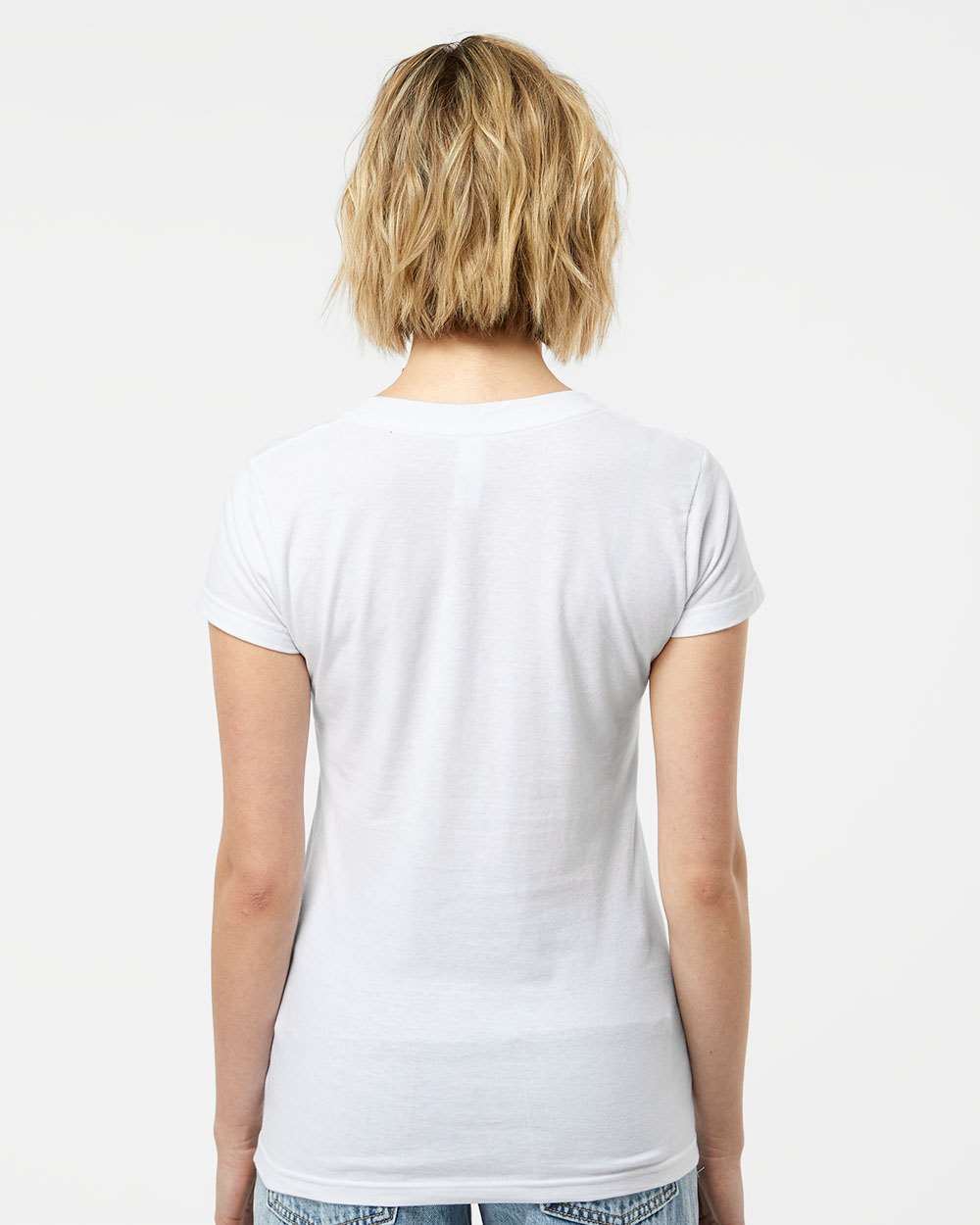 Tultex-214-Women's Fine Jersey V-Neck T-Shirt - Image 31