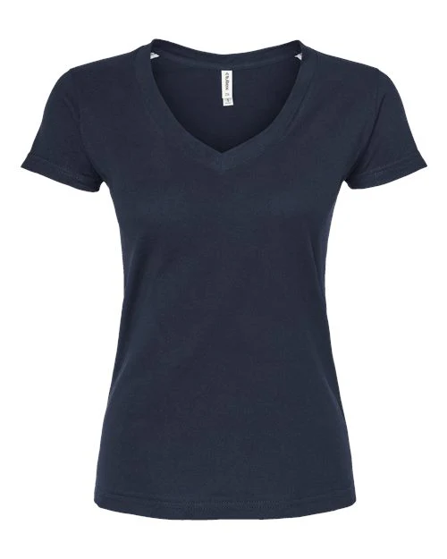 Tultex-214-Women's Fine Jersey V-Neck T-Shirt - Image 38