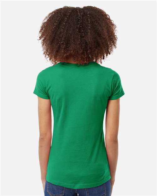 Tultex-214-Women's Fine Jersey V-Neck T-Shirt - Image 54