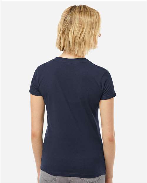 Tultex-214-Women's Fine Jersey V-Neck T-Shirt - Image 60