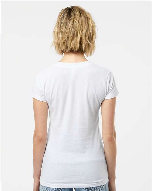 Tultex-214-Women's Fine Jersey V-Neck T-Shirt - Image 72