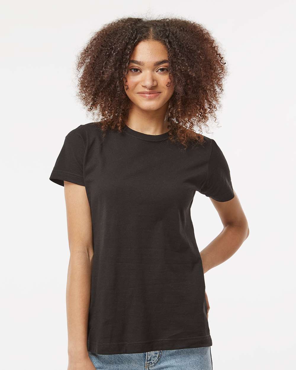 Tultex-216-Women's Fine Jersey Classic Fit T-Shirt - Image 4