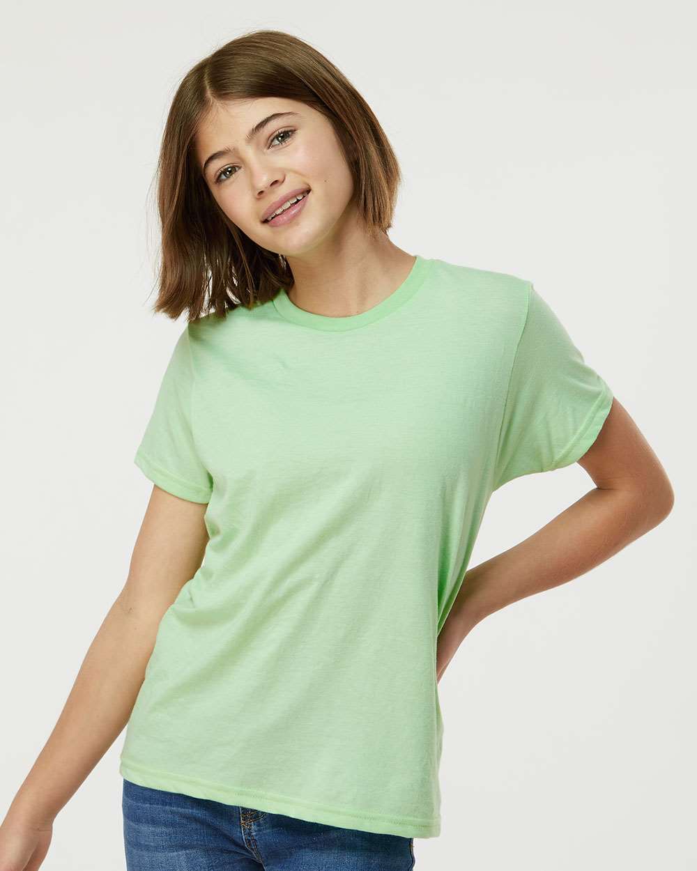 Tultex-235-Youth Fine Jersey T-Shirt - Image 88