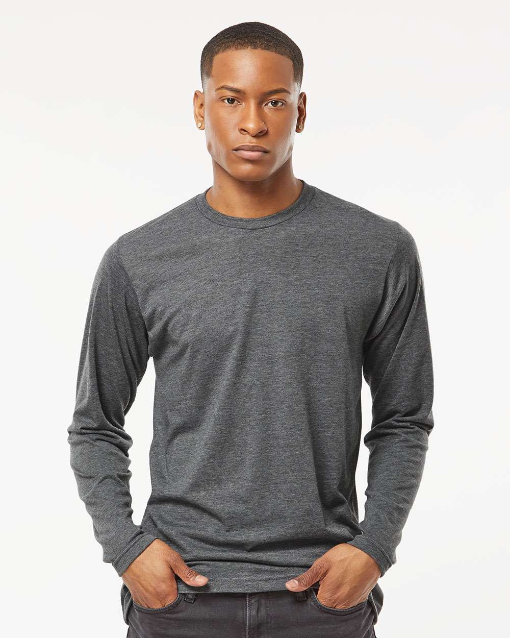 Tultex-242-Poly-Rich Long Sleeve T-Shirt - Image 11