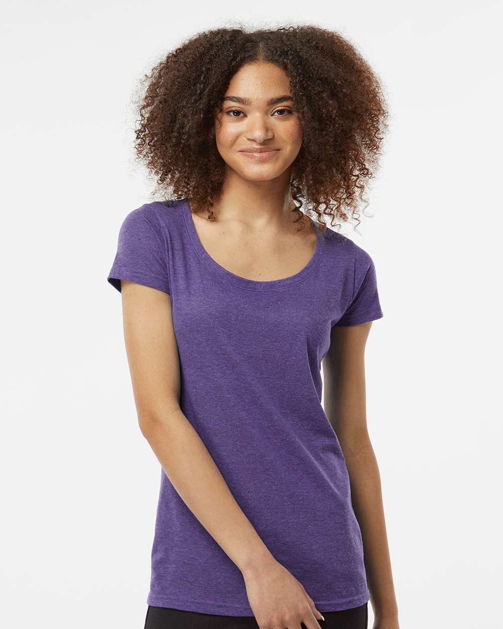 Tultex-243-Women's Poly-Rich Scoop Neck T-Shirt - Image 17