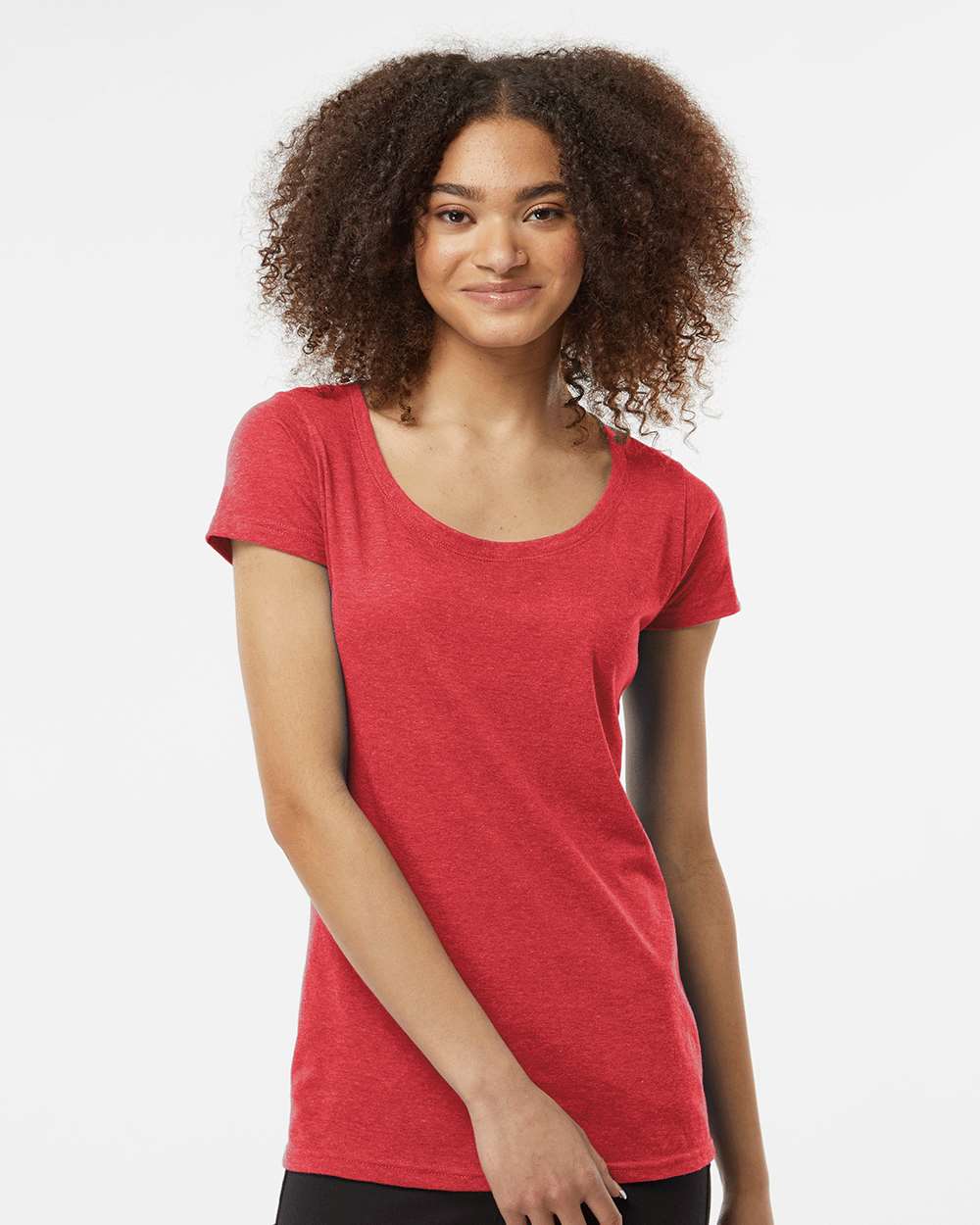 Tultex-243-Women's Poly-Rich Scoop Neck T-Shirt - Image 23