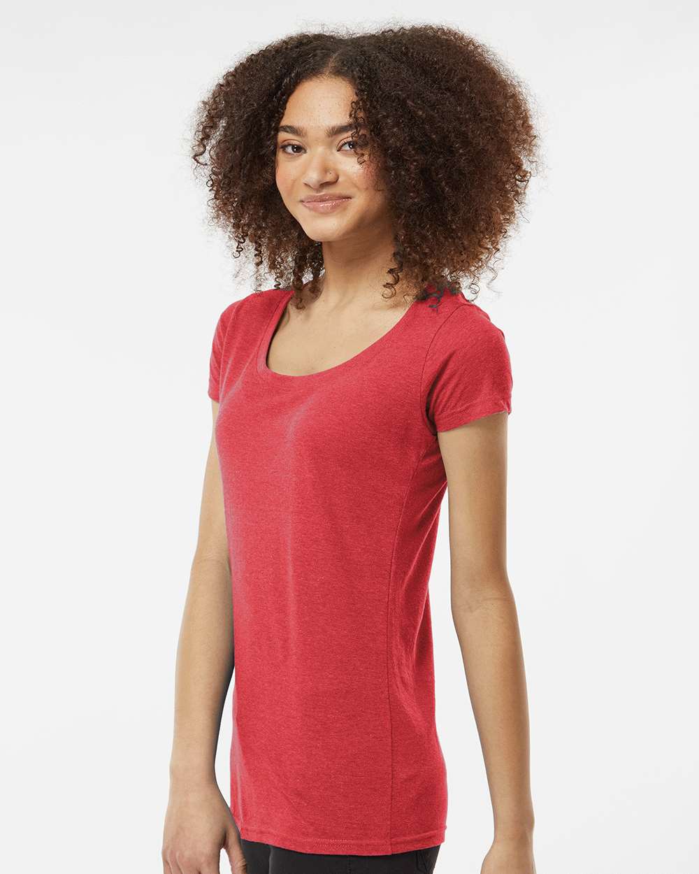 Tultex-243-Women's Poly-Rich Scoop Neck T-Shirt - Image 24