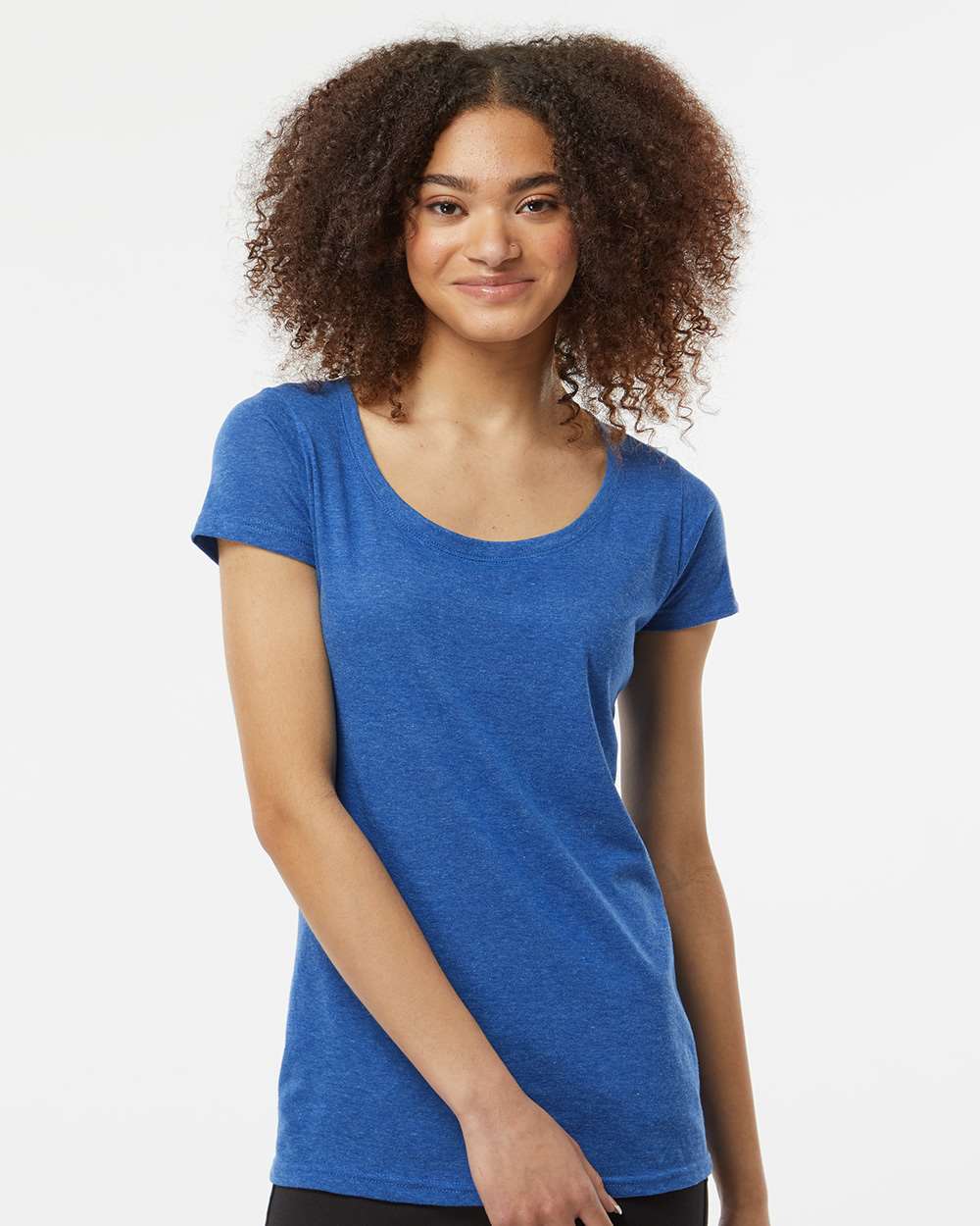 Tultex-243-Women's Poly-Rich Scoop Neck T-Shirt - Image 29