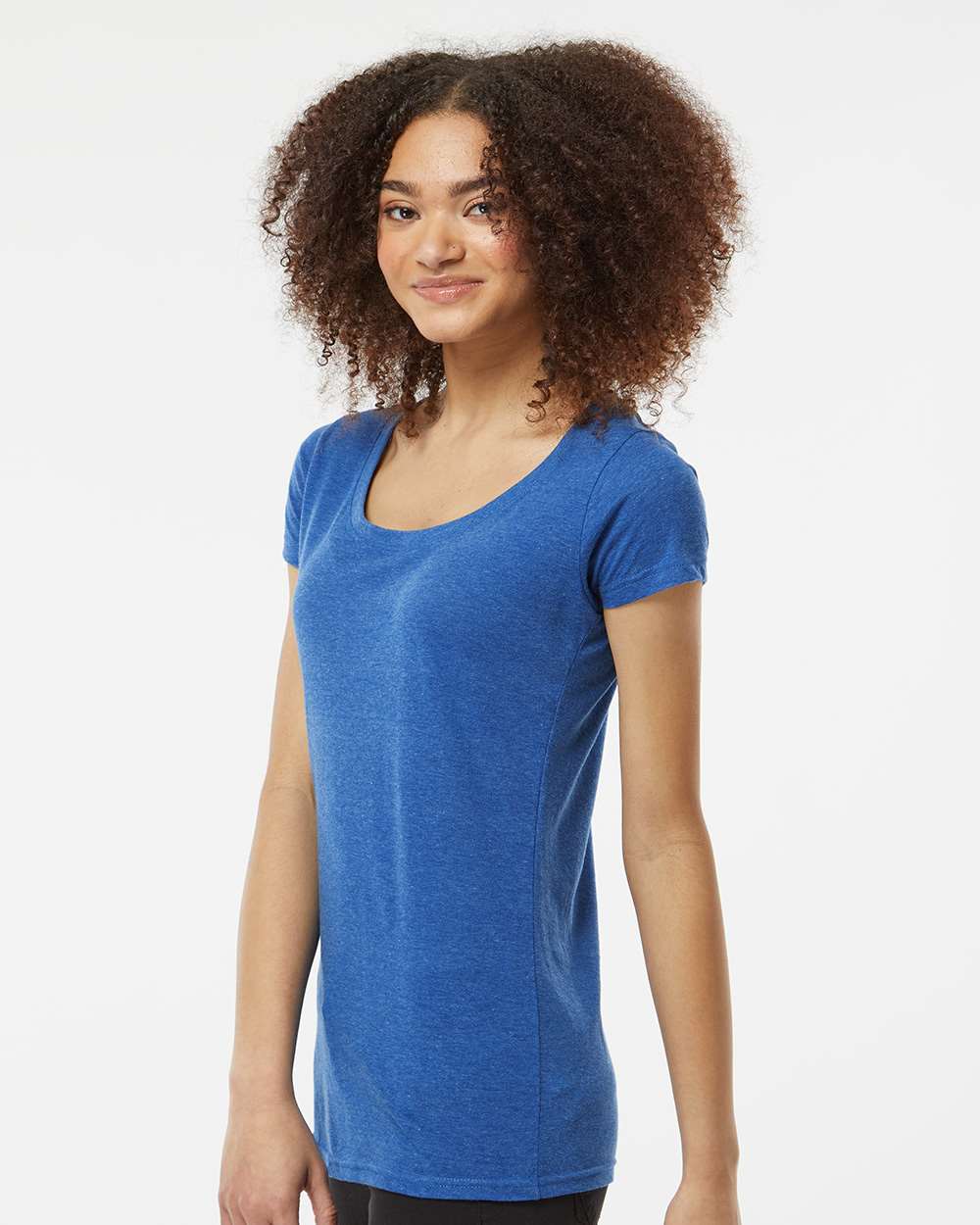 Tultex-243-Women's Poly-Rich Scoop Neck T-Shirt - Image 30