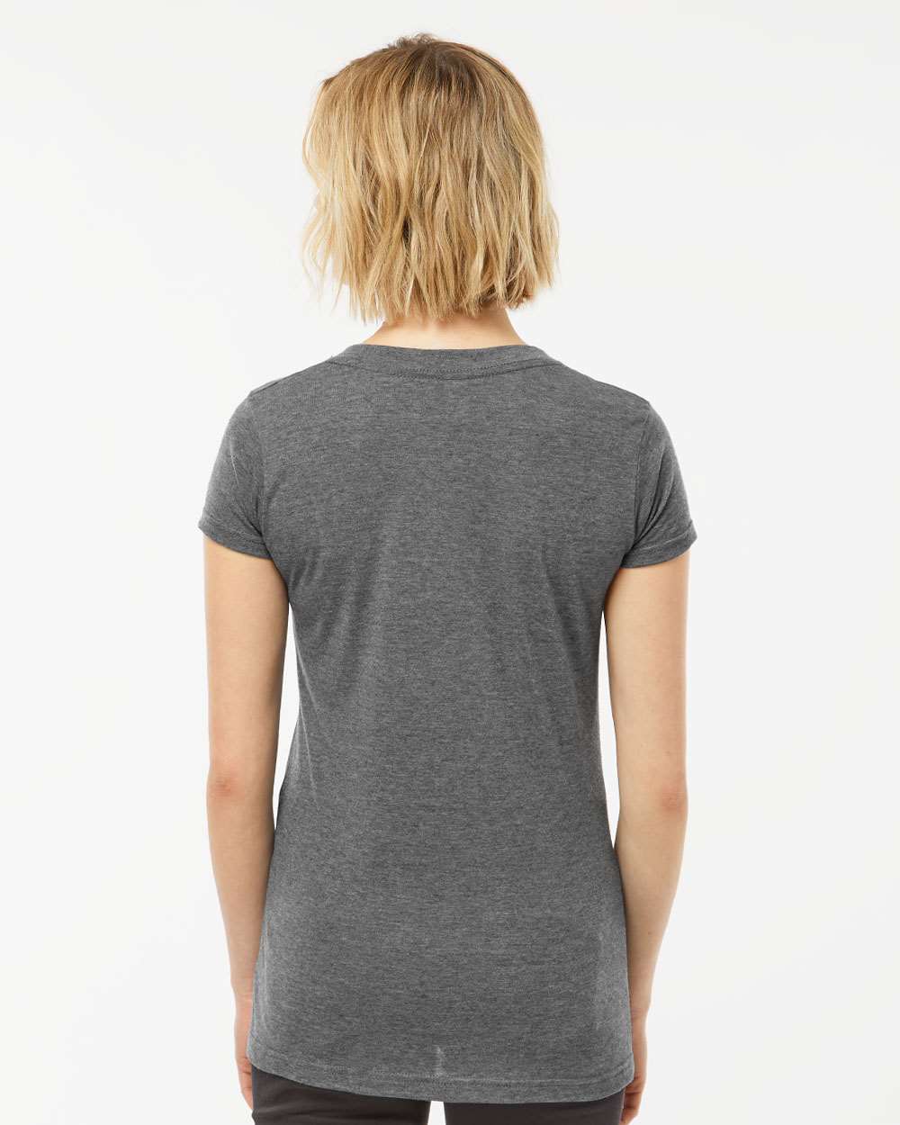 Tultex-244-Women's Poly-Rich V-Neck T-Shirt - Image 13