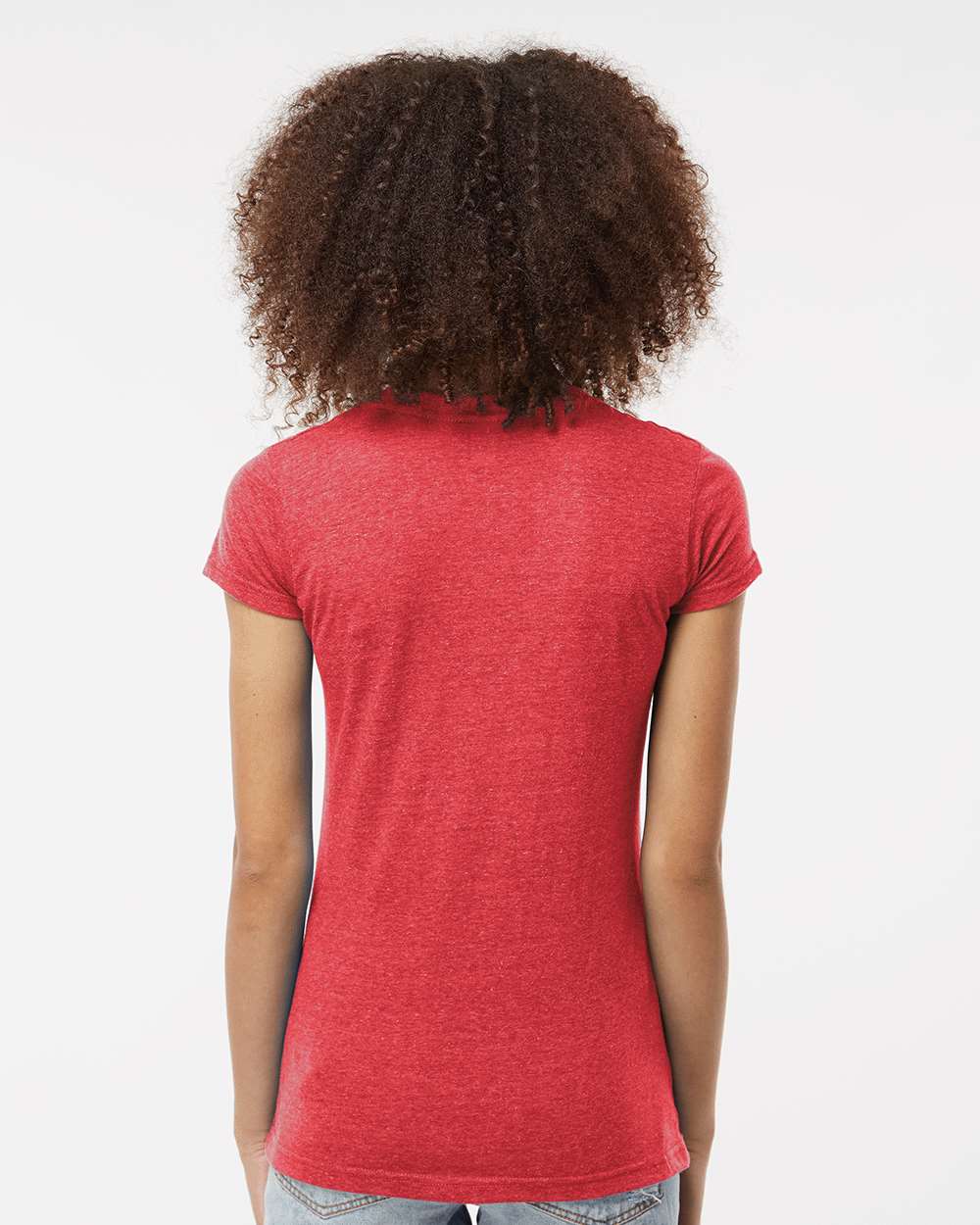 Tultex-244-Women's Poly-Rich V-Neck T-Shirt - Image 25