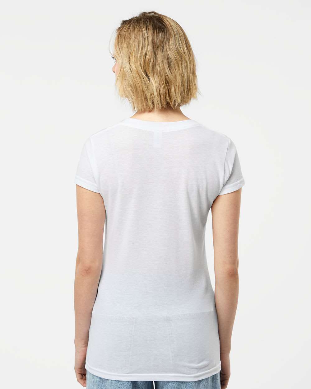 Tultex-244-Women's Poly-Rich V-Neck T-Shirt - Image 37